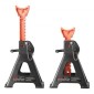 VEVOR Jack Stand, χωρητικότητα 3 Ton (6.600 lbs), 275-415 mm ρυθμιζόμενο ύψος, βαρέως τύπου Steel Jack Stand με διπλό κλείδωμα, για ανύψωση SUV, Pickup, Car, UTV/ATV, 1 Pair, Μαύρο και Πορτοκαλί