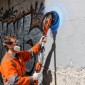 Τριβείο γυψοσανίδας VEVOR, Ηλεκτρικό τριβείο γυψοσανίδας 850W, εργαλείο αφαίρεσης οροφής ποπ κορν με 5 μεταβλητή ταχύτητα 800-1700 σ.α.λ., φως LED διπλού ορόφου, πτυσσόμενη & επεκτεινόμενη λαβή, 15 δίσκοι λείανσης, σωλήνας σκόνης