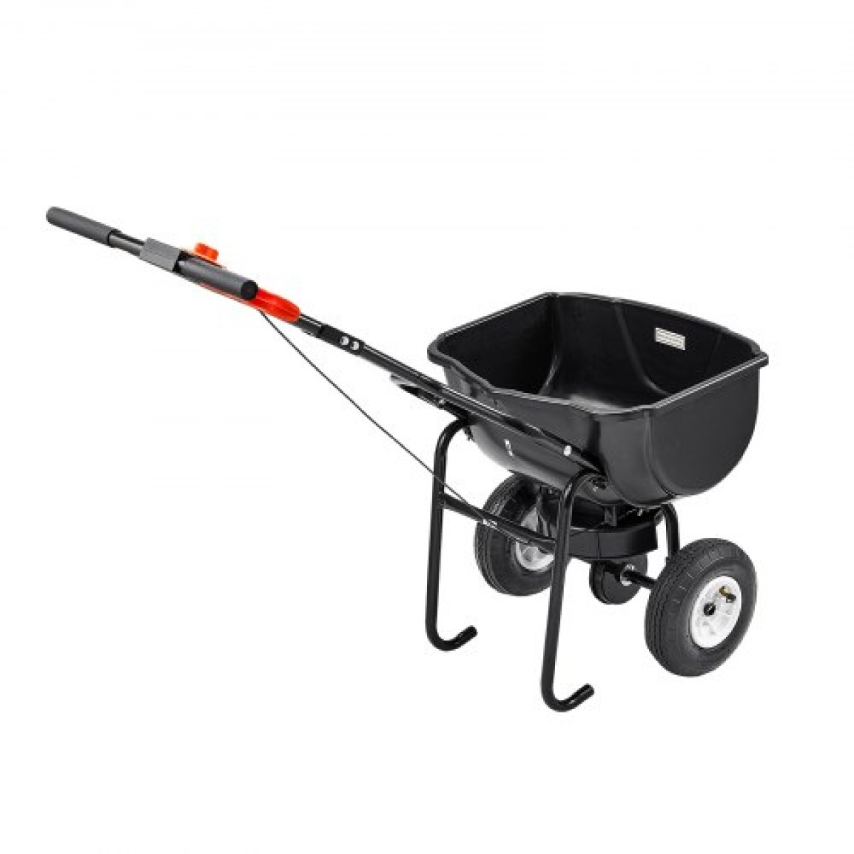 VEVOR Walk Behind Spreader, χωρητικότητα 60 LBS, Push Spreader με σχάρα χοάνης, 0-9,8 ft πλάτος διασποράς, 8 in All Terrain πνευματικά ελαστικά, Garden & Lawn Broadcast Spreader, για σπόρους, λίπασμα