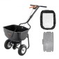 VEVOR Walk Behind Spreader, χωρητικότητα 60 LBS, Push Spreader με σχάρα χοάνης, 0-9,8 ft πλάτος διασποράς, 8 in All Terrain πνευματικά ελαστικά, Garden & Lawn Broadcast Spreader, για σπόρους, λίπασμα