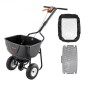 VEVOR Walk Behind Spreader, χωρητικότητα 60 LBS, Push Spreader με σχάρα χοάνης, 0-9,8 ft πλάτος διασποράς, 8 in All Terrain πνευματικά ελαστικά, Garden & Lawn Broadcast Spreader, για σπόρους, λίπασμα