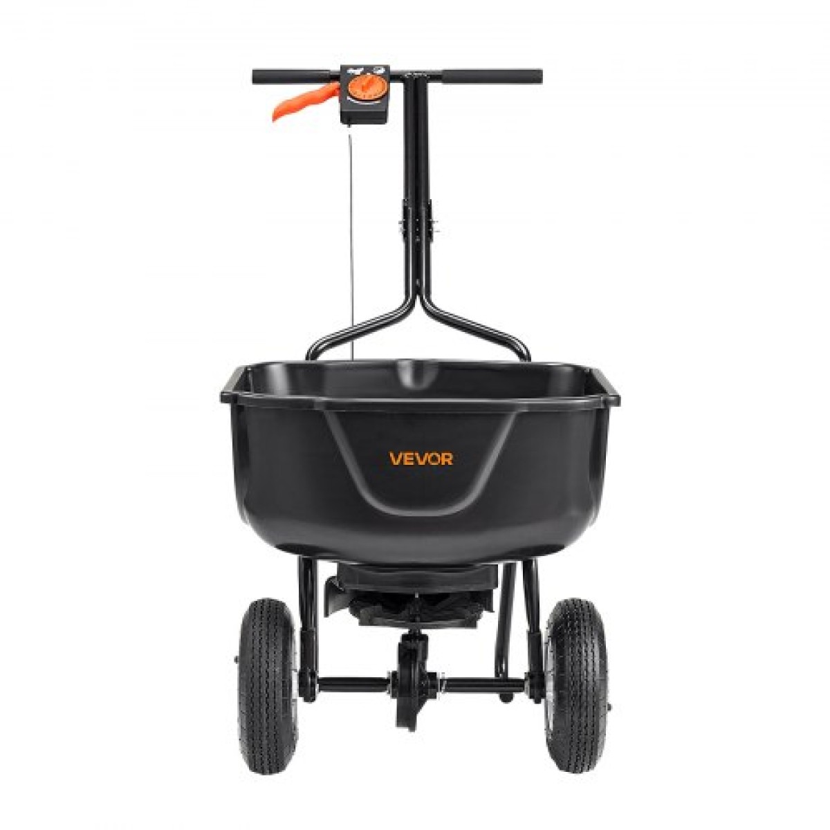 VEVOR Walk Behind Spreader, χωρητικότητα 60 LBS, Push Spreader με σχάρα χοάνης, 0-9,8 ft πλάτος διασποράς, 8 in All Terrain πνευματικά ελαστικά, Garden & Lawn Broadcast Spreader, για σπόρους, λίπασμα