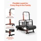 Διάδρομος VEVOR Dog για Small/Medium Dog, Pet Running Machine Pacer Slatmill με Stepless ρύθμιση, φρένο και τροχούς, αναβάθμιση πλαστικής ζώνης για να κρατάτε τα κατοικίδια ενεργά και σε φόρμα, έως 199,6 kg, εύκολο στη μετακίνηση