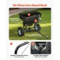 VEVOR Tow Behind Broadcast Spreader, χωρητικότητα 130LBS, Tow/Push Garden Spreader με 13 in ελαστικά, 30 ρυθμιζόμενη ρύθμιση & 9,8 ft πλάτος διασποράς, γκαζόν για σπόρους, λίπασμα, αλάτι, τήξη πάγου