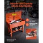 VEVOR Parts Washer 151L Tank, 65L Solvent Capacity, 3L per Minute Max Output Pump, Heavy Duty Steel Cabine Electric Pump Καθαριστικό πλυντηρίου ανταλλακτικών αυτοκινήτων για ρουλεμάν τροχών, γρανάζια και καρμπυρατέρ