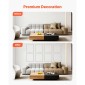 VEVOR Wall Molding 12 Pack, 51 x 51 cm Σετ πάνελ με ξύλινο πάνελ, Ελαφρύ βαμμένο πολυστυρένιο, εύκολο στην εγκατάσταση, αδιάβροχο διακοσμητικό τοίχου για εσωτερική διακόσμηση Σαλόνι, Υπνοδωμάτιο, Σπίτι, Λευκό