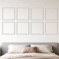 VEVOR Wall Molding 12 Pack, 51 x 51 cm Σετ πάνελ με ξύλινο πάνελ, Ελαφρύ βαμμένο πολυστυρένιο, εύκολο στην εγκατάσταση, αδιάβροχο διακοσμητικό τοίχου για εσωτερική διακόσμηση Σαλόνι, Υπνοδωμάτιο, Σπίτι, Λευκό