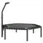 VEVOR 1385 mm Mini Trampoline, 205 kg Max Load Fitness Rebounder, Stylable & Quiet Μικρό Τραμπολίνο με 3 επίπεδα ρυθμιζόμενο ύψος & λαβή αφρού, Exercise Rebounder για Ενήλικες Προπόνηση σε εσωτερικούς χώρους/κήπου