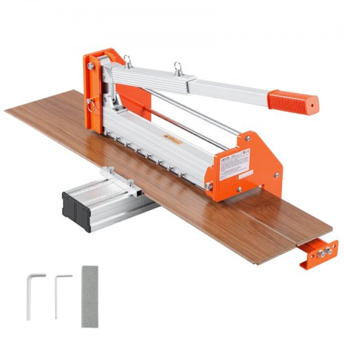 VEVOR 304,8 mm κόφτης δαπέδου βινυλίου, κόφτης δαπέδων laminate πάχους 12 mm με αναβαθμισμένο μοχλό κράματος αλουμινίου εξοικονόμησης εργασίας, τηλεσκοπική πλάκα στήριξης, κόβει συγκεκριμένο ξύλο, LVT, VCT, SPC, LVP, WPC
