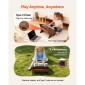 Πληκτρολόγιο VEVOR Kids Piano, Ξύλινο ψηφιακό πιάνο 25 πλήκτρων για παιδιά, Μίνι μουσικό εκπαιδευτικό όργανο παιχνίδι με ρεαλιστικό ήχο, διπλή ισχύς, ρυθμιζόμενη ένταση για νήπια, αγόρια κορίτσια εκμάθηση, καρυδιά