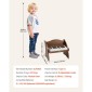 Πληκτρολόγιο VEVOR Kids Piano, Ξύλινο ψηφιακό πιάνο 25 πλήκτρων για παιδιά, Μίνι μουσικό εκπαιδευτικό όργανο παιχνίδι με ρεαλιστικό ήχο, διπλή ισχύς, ρυθμιζόμενη ένταση για νήπια, αγόρια κορίτσια εκμάθηση, καρυδιά