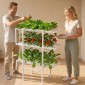 VEVOR Hydroponics Growing System Kit, 3-Tier 108 Sites UPVC Pipe Hydroponic Grow Kit with Timed Irigation, Sun & Light Blocking Pipes, Indoor Home Garden Vegetable Planting Kit for Fruit Herb