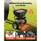 VEVOR Walk-Behind Spreader, πλάτος διασποράς 3,66 m, Push Broadcast Spreader με ελαστικά παντός εδάφους 13", Ρυθμιζόμενος έλεγχος ροής, χοάνη χωρητικότητας 59 kg, Διανομείς γκαζόν για λιώσιμο πάγου σπόρων λιπασμάτων