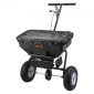 VEVOR Walk-Behind Spreader, πλάτος διασποράς 3,66 m, Push Broadcast Spreader με ελαστικά παντός εδάφους 13", Ρυθμιζόμενος έλεγχος ροής, χοάνη χωρητικότητας 59 kg, Διανομείς γκαζόν για λιώσιμο πάγου σπόρων λιπασμάτων