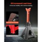 VEVOR Jack Stand, χωρητικότητα 6 Ton (13.000 lbs), 370-580 mm ρυθμιζόμενο ύψος, βαρέως τύπου Steel Jack Stand με διπλό κλείδωμα, για ανύψωση RV, Small Truck, Car, SUV, 1 Pair, Black and Orange