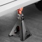 VEVOR Jack Stand, χωρητικότητα 6 Ton (13.000 lbs), 370-580 mm ρυθμιζόμενο ύψος, βαρέως τύπου Steel Jack Stand με διπλό κλείδωμα, για ανύψωση RV, Small Truck, Car, SUV, 1 Pair, Black and Orange