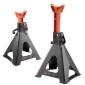 VEVOR Jack Stand, χωρητικότητα 6 Ton (13.000 lbs), 370-580 mm ρυθμιζόμενο ύψος, βαρέως τύπου Steel Jack Stand με διπλό κλείδωμα, για ανύψωση RV, Small Truck, Car, SUV, 1 Pair, Black and Orange