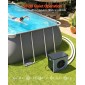 Αντλία θερμότητας πισίνας VEVOR 4920 W, Ηλεκτρικός θερμαντήρας πισίνας για πάνω από 18 m³, Max COP 5,29, Χαμηλό θόρυβο, Προστασία GFCI, 15-40 ℃ Θερμοκρασία θέρμανσης για κολύμπι και γυμναστική, 220V 50Hz