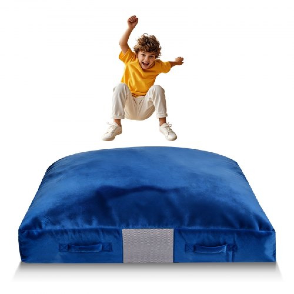 VEVOR Crash Pad, 1500 x 1500 mm Crash Pad για παιδιά Αισθητήριο με μπλοκ αφρού & κάλυμμα που πλένεται, γιγαντιαίο μαξιλάρι, μεγάλη ζώνη προσγείωσης από μαλακό αφρό, Εξοπλισμός δωματίου για παιδιά που πηδούν, χαλαρώνουν, παίζουν