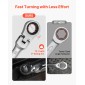 Σετ κλειδιών καστάνιας VEVOR Flex-Head, SAE και Metric, 30 τεμαχίων, 72 δοντιών, Cr-V Steel Ratchet Flexible Combined Wrench Set with Roll Up Pouch, για γενικές επισκευές οικιακής χρήσης και αυτοκινήτων, ασημί