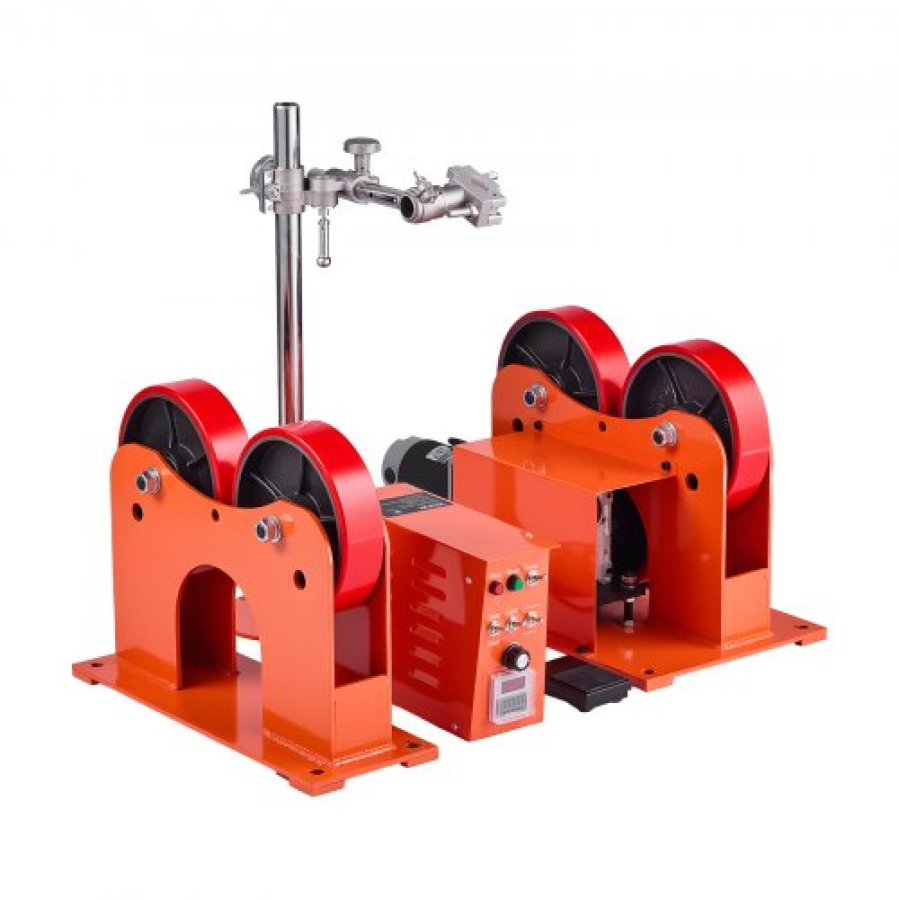 Roller Linkage Rolls VEVOR, χωρητικότητα φορτίου 2205 lbs, ρυθμιζόμενη διάμετρος 2"-24", κύλινδροι PU, ρολά περιστροφής δεξαμενής σωλήνα Linkage Roller Rotary Welding Positioner, για υποστήριξη εξοπλισμού συγκόλλησης