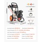VEVOR Gas Pressure Washer 2900 PSI and Max 7 L/min, Αναβάθμιση αντλίας αλουμινίου με πιστόλι ψεκασμού και ραβδί, σετ 4 ακροφυσίων, πλυντήριο πίεσης αερίου για αυτοκίνητα, φράχτες, δρόμους, σπίτια, αίθρια, έπιπλα