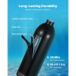 Mini Scuba Tank VEVOR, φορητή δεξαμενή κατάδυσης 1L για υποβρύχια αναπνοή, επαναχρησιμοποιούμενος κύλινδρος κατάδυσης πνεύμονα έως 20 λεπτά, μπουκάλι πόνυ έκτακτης ανάγκης διάσωσης με προσαρμογέα και γυαλιά για κολύμβηση με αναπνευστήρα