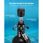 Mini Scuba Tank VEVOR, φορητή δεξαμενή κατάδυσης 1L για υποβρύχια αναπνοή, επαναχρησιμοποιούμενος κύλινδρος κατάδυσης πνεύμονα έως 20 λεπτά, μπουκάλι πόνυ έκτακτης ανάγκης διάσωσης με προσαρμογέα και γυαλιά για κολύμβηση με αναπνευστήρα