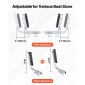 VEVOR Boat Trailer Guides, 470 mm/520 mm Height Adjustable Trailers Guide, 2PCS Thickened High-Duty Trailer Guide-Ons with Smooth Roller Guiding, για σκάφη V-Hull, Σκάφη μικρού έως μεσαίου μεγέθους