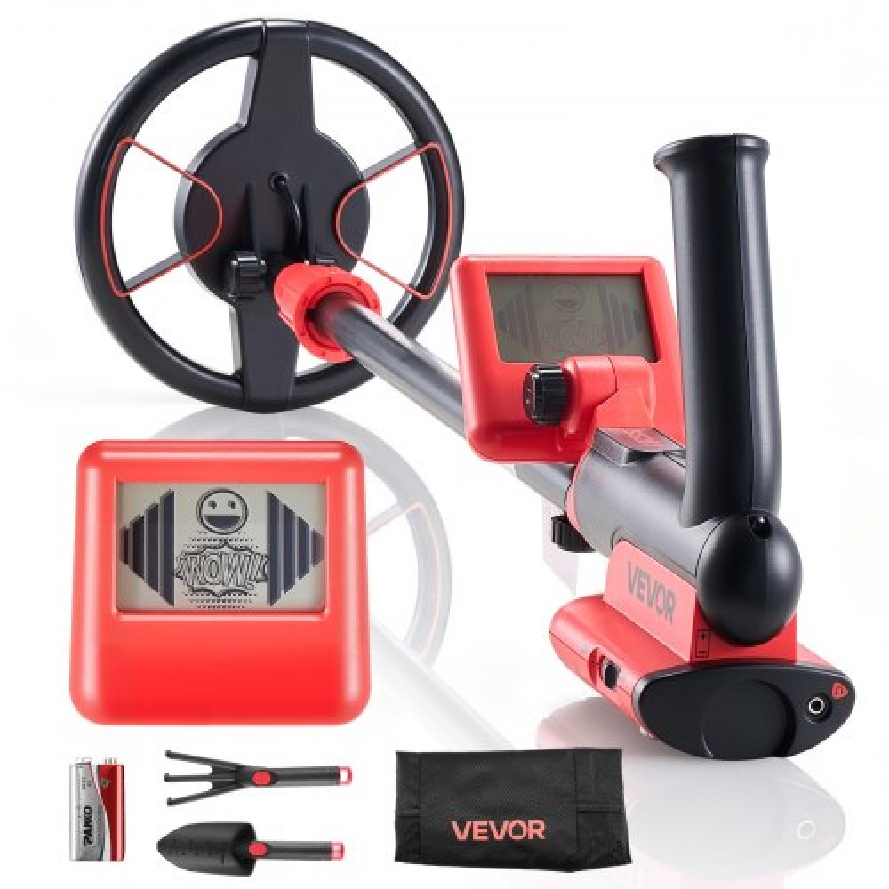 VEVOR Metal Detector, 152.4 mm, Lightweight Metal Detector with LCD Display, P68 Waterproof Search Coil, Adjustable 580-860 mm High Accuracy Gold Detector, Easy to Use, for Detecting Gold Treasure