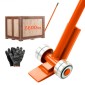 Ράβδος VEVOR Prylever, χωρητικότητα βάρους 2994 kg, 1,4 m Carbon Steel Handle Lever Dolly, Pry Lever Bar με ρόδες για μεγάλες παλέτες, βαριά είδη, τσιμεντόλιθοι, χειρισμός βαρέως τύπου εξοπλισμού