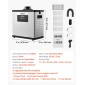 VEVOR Solder Fume Extractor, αναβαθμισμένος απορροφητής καπνού με φίλτρο 4 σταδίων με ισχυρή αναρρόφηση 510 m³/h, 10 ταχύτητες & τηλεχειριστήριο Brushless Smoke Extractor για χάραξη με λέιζερ, εκτύπωση 3D