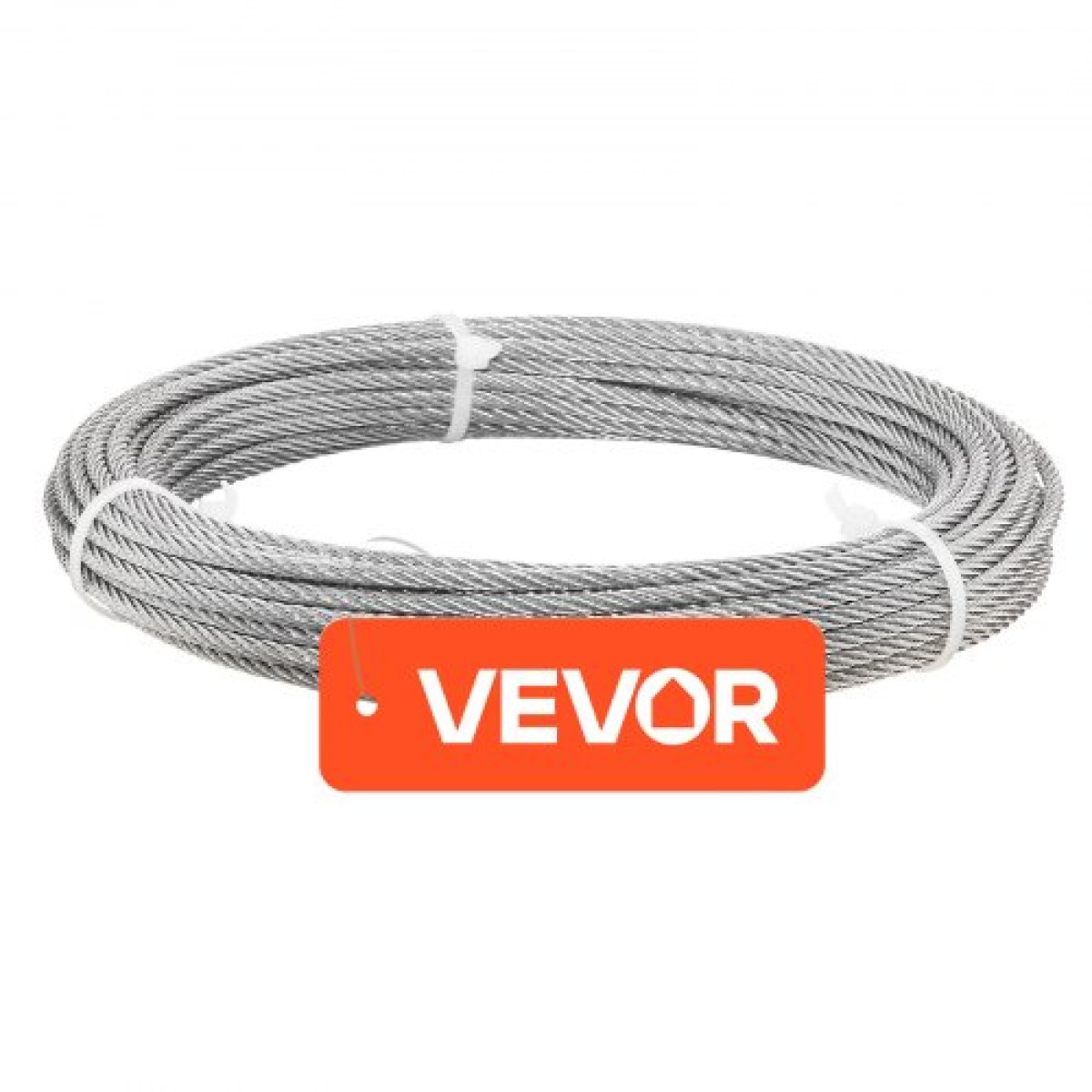 Κιτ συρματόσχοινου VEVOR 3,2 mm, μήκους 12,2 m, καλώδιο σύρματος από ανοξείδωτο χάλυβα 316, αντοχή σε θραύση 7,1 kN, κατασκευή 7 x 7 σκελών, χαλύβδινο καλώδιο για σύστημα κιγκλιδώματος καταστρώματος, πέργκολα κήπου, φώτα χορδών