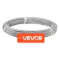 Κιτ συρματόσχοινου VEVOR 3,2 mm, μήκους 12,2 m, καλώδιο σύρματος από ανοξείδωτο χάλυβα 316, αντοχή σε θραύση 7,1 kN, κατασκευή 7 x 7 σκελών, χαλύβδινο καλώδιο για σύστημα κιγκλιδώματος καταστρώματος, πέργκολα κήπου, φώτα χορδών