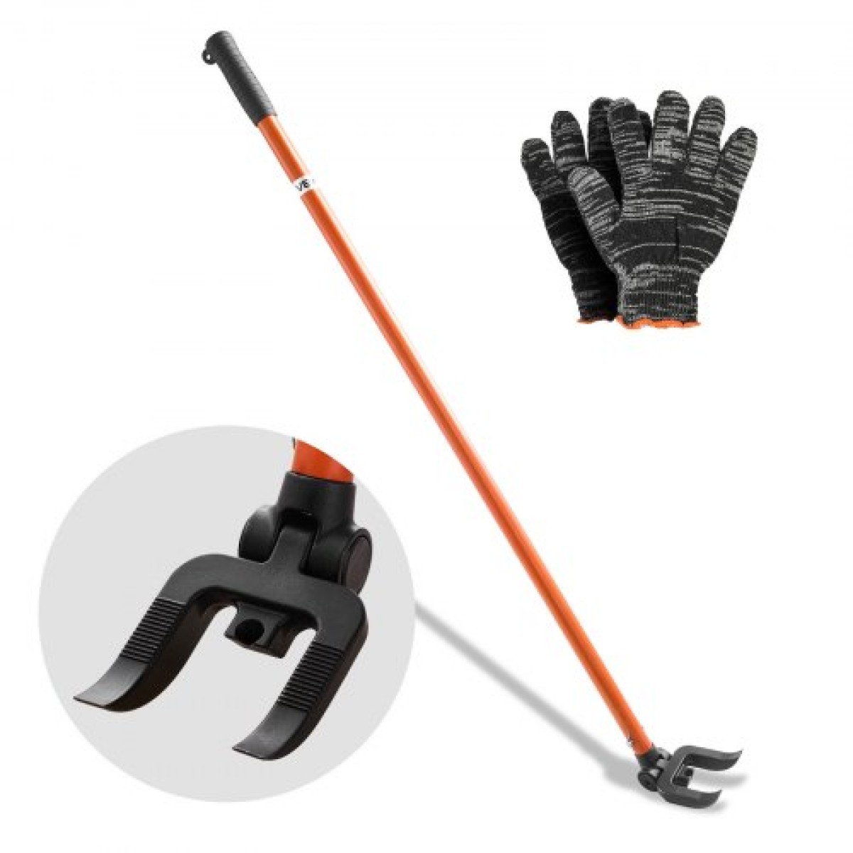 VEVOR Pallet Buster Tool, 1,1 m Carbon Steel Handle Wrecking Pry Bar, Weight Capacity 907 kg, Heavy Duty Deck Board Deck Removal Tool, Breaker Bar για δάπεδα, πλαισίωση, στέγες, επένδυση, γυψοσανίδα