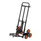 Καροτσάκι αναρρίχησης σκαλοπατιών VEVOR, 100 kg, ικανότητα αναρρίχησης σκάλας, πτυσσόμενο καρότσι βαρέως τύπου με τηλεσκοπική λαβή, 6 ρόδες και 2 κορδόνια bungee, κούκλα αναρρίχησης σκάλας για σπίτι, παντοπωλεία, αποθήκη