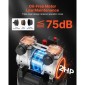 VEVOR 30L Air Compressor, 1,5KW 113L/min at 6,2 Bar Air Compressors, Max 10 Bar Pressure Oil-free Tank Compressor for Auto Repair, Infletting ελαστικών, Spray Paining, Woodwork Nailing