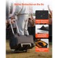 Τσάντα καλωδίου VEVOR Rolling DJ, 1680D, Επενδυμένη τσάντα Gig File με ρόδες, 6 αποσπώμενο διαχωριστικό, Θήκη αποθήκευσης μουσικής ταξιδιού, για επαγγελματικό εξοπλισμό DJ, μουσικά όργανα και αξεσουάρ, εξοπλισμός ήχου