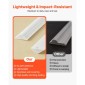 VEVOR Molding Wall Pack 3, Κιτ πάνελ με σκοτάδι, Ελαφρύ βαμμένο πολυστυρένιο, Εύκολη εγκατάσταση Έντονη επένδυση τοίχου για εσωτερική διακόσμηση Σαλόνι, Υπνοδωμάτιο, Σπίτι, Λευκό (58x143 + 58x58 cm)