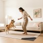 VEVOR Rug Pad 2,74 x 3,66 m, Αντιολισθητικό μαξιλάρι περιοχής χαλιού, επένδυση χαλιού με μαξιλάρι από τσόχα διπλής επιφάνειας & λαστιχένια λαβή, προστασία δαπέδου από σκληρό ξύλο για όλα τα δάπεδα, φινιρίσματα, κρατά τα χαλιά στη θέση τους