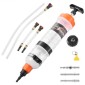 VEVOR 1.5 L Fluid Extractor, Χειροκίνητος εξαγωγέας υγρών για αυτοκίνητα, Σύριγγα λαδιού με μακρύ σωλήνα και σωλήνες επέκτασης Easy Change Oil, Αντλία αναρρόφησης για χορτοκοπτικά Αυτοκίνητα Πλοία Καρότσια γκολφ Μοτοσικλέτες