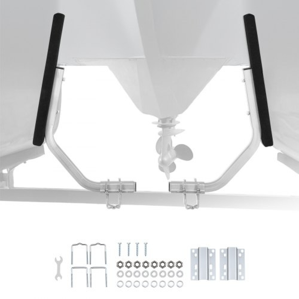 VEVOR Boat Trailer Guides, 30 mm Adjustable Width Trailers Guide, 2PCS High-Hardness Steel Trailer Guide-Ons with Thick Support Pads, Fits L-Beam, Box or C-Channel Bunk-Style Pontoon Trailers