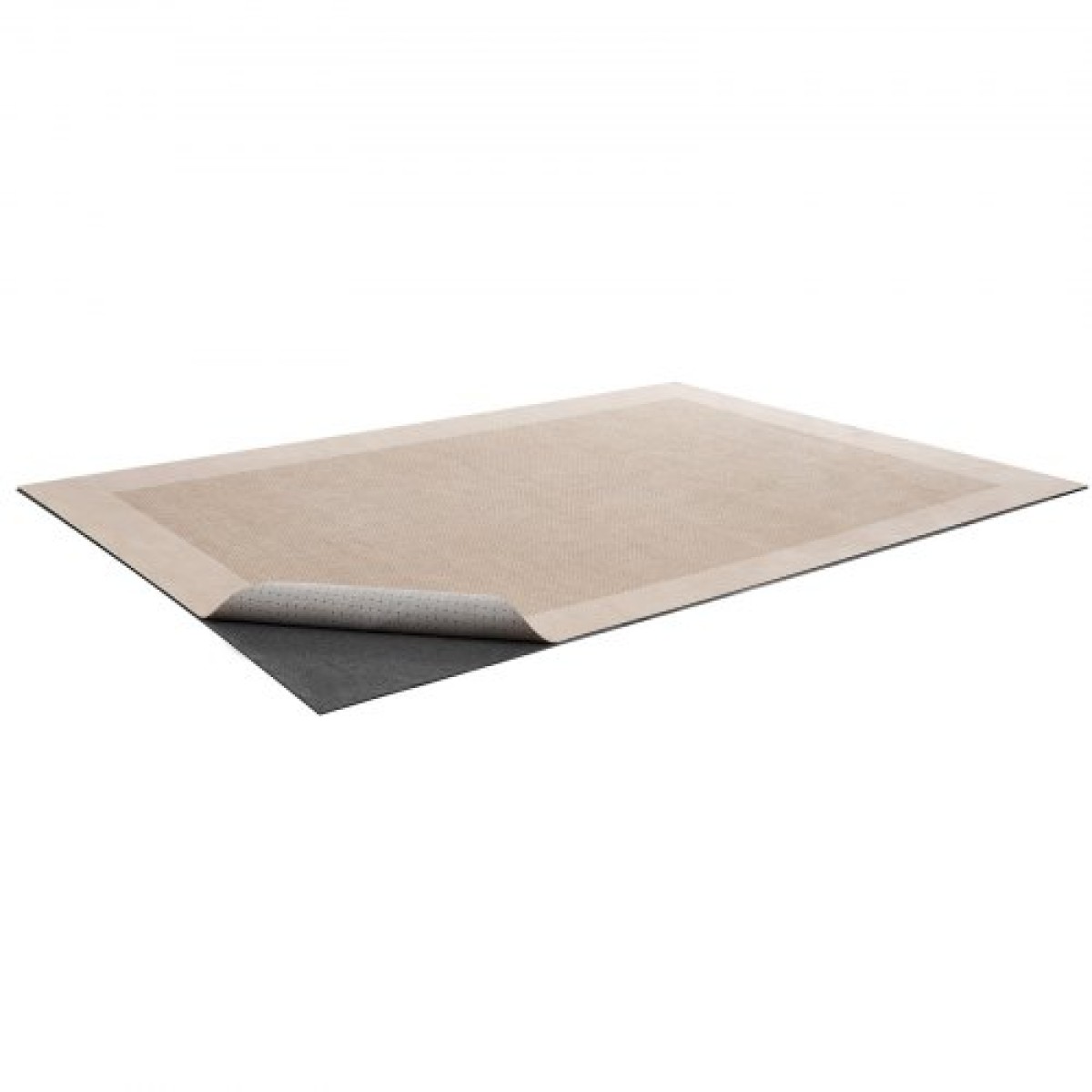 VEVOR Rug Pad 2,44 x 3,05 m, Αντιολισθητικό μαξιλαράκι περιοχής χαλιού, επένδυση χαλιού με μαξιλάρι από τσόχα διπλής επιφάνειας & λαστιχένια λαβή, προστασία δαπέδου από σκληρό ξύλο για όλα τα δάπεδα, φινιρίσματα, κρατά τα χαλιά στη θέση τους
