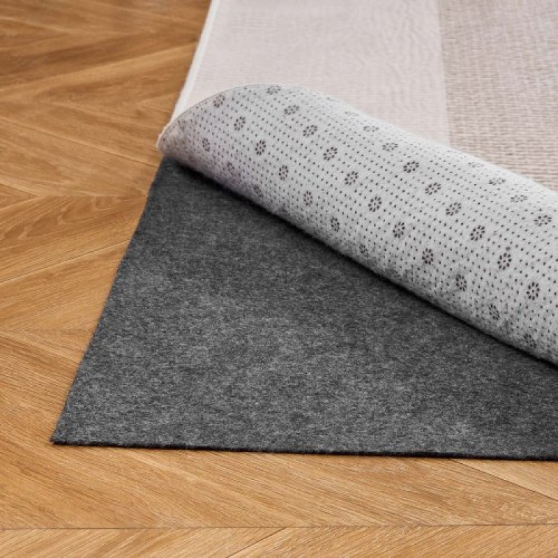 VEVOR Rug Pad 2,44 x 3,05 m, Αντιολισθητικό μαξιλαράκι περιοχής χαλιού, επένδυση χαλιού με μαξιλάρι από τσόχα διπλής επιφάνειας & λαστιχένια λαβή, προστασία δαπέδου από σκληρό ξύλο για όλα τα δάπεδα, φινιρίσματα, κρατά τα χαλιά στη θέση τους