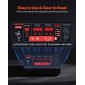 VEVOR Fuel Injector Cleaner Tester, 9 Test Mode, 6-Cylinder 28kHz Ultrasonic Cleaning Machine ρυθμιζόμενο 12V/70V/120V for EFI/FSI/GDI, Injector Cleaner Machine with Drain Valve for Car & Motorcycle