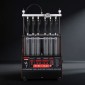 VEVOR Fuel Injector Cleaner Tester, 9 Test Mode, 6-Cylinder 28kHz Ultrasonic Cleaning Machine ρυθμιζόμενο 12V/70V/120V for EFI/FSI/GDI, Injector Cleaner Machine with Drain Valve for Car & Motorcycle