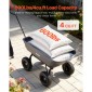 VEVOR Garden Dump Cart, 272 kg Poly Dump Cart, Garden Carts Dumps Wagon με μηχανισμό Quick-Dumps 90°, περιστρεφόμενους τροχούς 180°, εύκαμπτα περιστρεφόμενα ρουλεμάν 270°, Yard Wagon για φυτά, έδαφος, καλλιέργειες