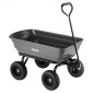 VEVOR Garden Dump Cart, 272 kg Poly Dump Cart, Garden Carts Dumps Wagon με μηχανισμό Quick-Dumps 90°, περιστρεφόμενους τροχούς 180°, εύκαμπτα περιστρεφόμενα ρουλεμάν 270°, Yard Wagon για φυτά, έδαφος, καλλιέργειες