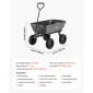 VEVOR Garden Dump Cart, 272 kg Poly Dump Cart, Garden Carts Dumps Wagon με μηχανισμό Quick-Dumps 90°, περιστρεφόμενους τροχούς 180°, εύκαμπτα περιστρεφόμενα ρουλεμάν 270°, Yard Wagon για φυτά, έδαφος, καλλιέργειες