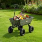 VEVOR Garden Dump Cart, 272 kg Poly Dump Cart, Garden Carts Dumps Wagon με μηχανισμό Quick-Dumps 90°, περιστρεφόμενους τροχούς 180°, εύκαμπτα περιστρεφόμενα ρουλεμάν 270°, Yard Wagon για φυτά, έδαφος, καλλιέργειες